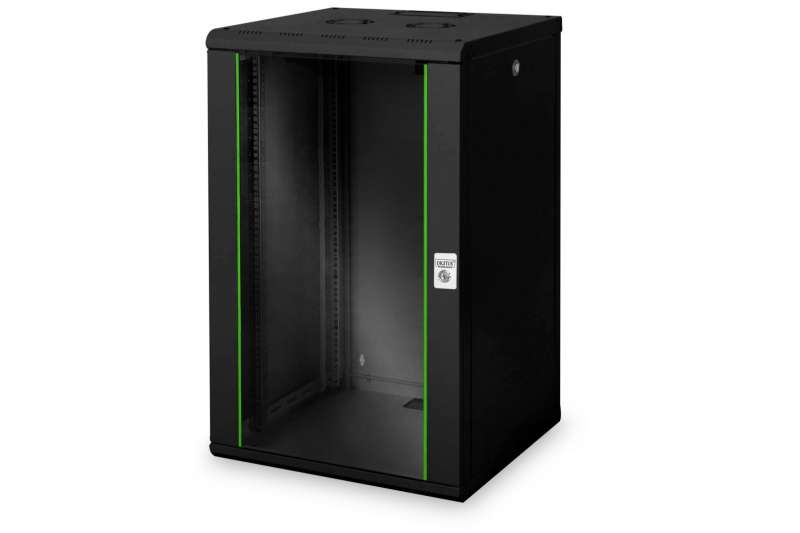 Digitus DN-19 20U-6/6-SW Falra szerelhető Rackszekrény Black