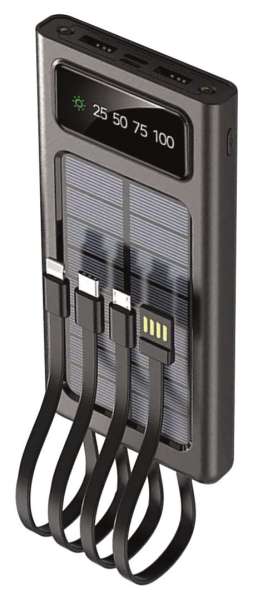 2GO Solar 10000mAh PowerBank Black