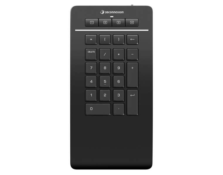 3D Connexion Wireless Bluetooth Numpad Pro Keypad Black