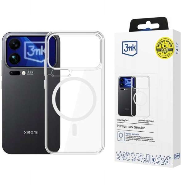 3mk Armor Magcase case for Xiaomi 17 Pro Clear