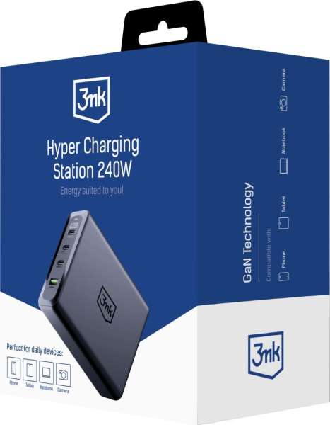 3mk Hyper Töltőállomás 240W Black