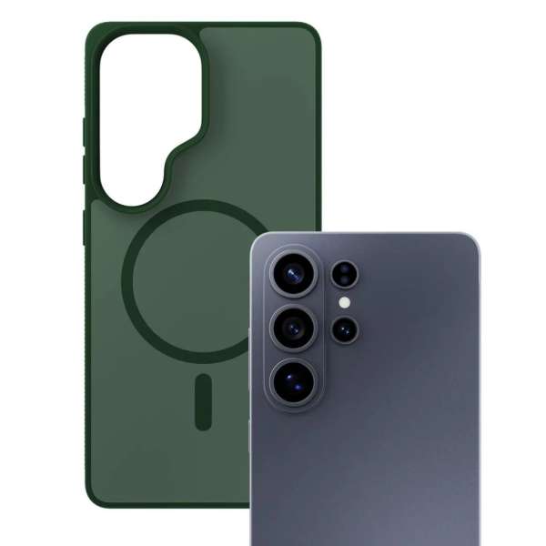 3mk MagCase for Samsung Galaxy S26 Ultra Smoke Green