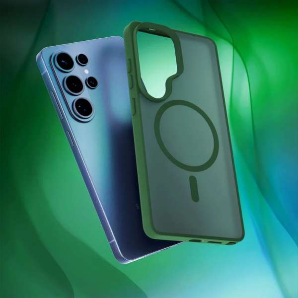 3mk MagCase for Samsung Galaxy S26 Ultra Smoke Green