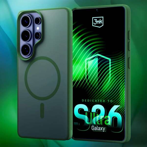 3mk MagCase for Samsung Galaxy S26 Ultra Smoke Green