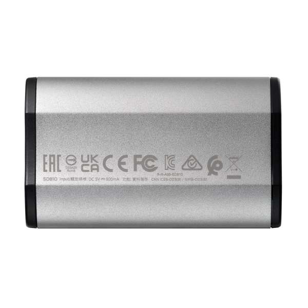 A-Data 500GB USB3.2 Type-C SD810 Silver Grey