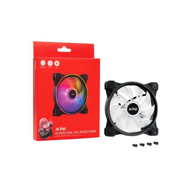 A-Data Hurricane 140 ARGB PWM Black
