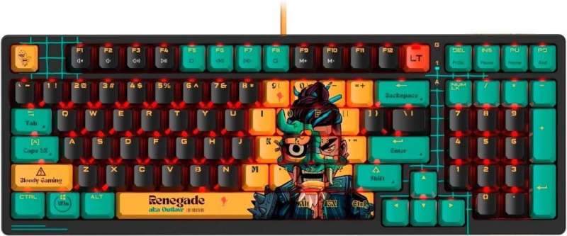 A4-Tech Bloody AT98 RGB Renegade Gaming Keyboard Black US