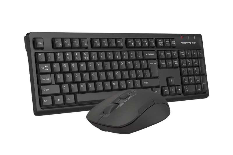 A4-Tech FStyler FG1200 Wireless Keyboard Combo Black US