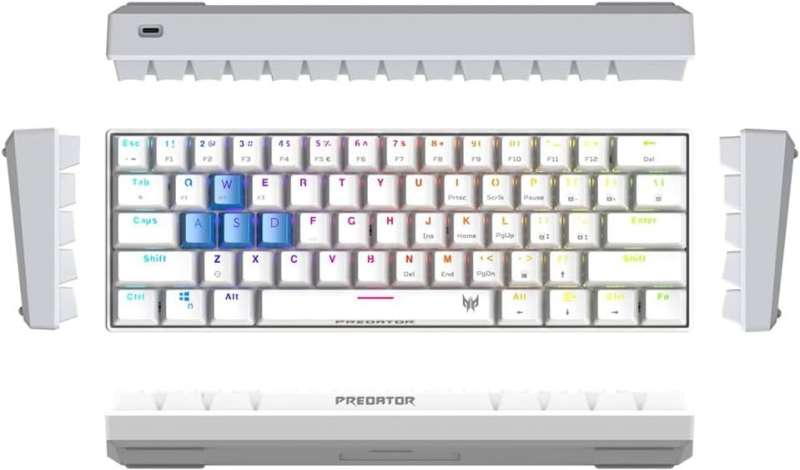 Acer Predator Aethon 330 RGB Gaming Keyboard White US