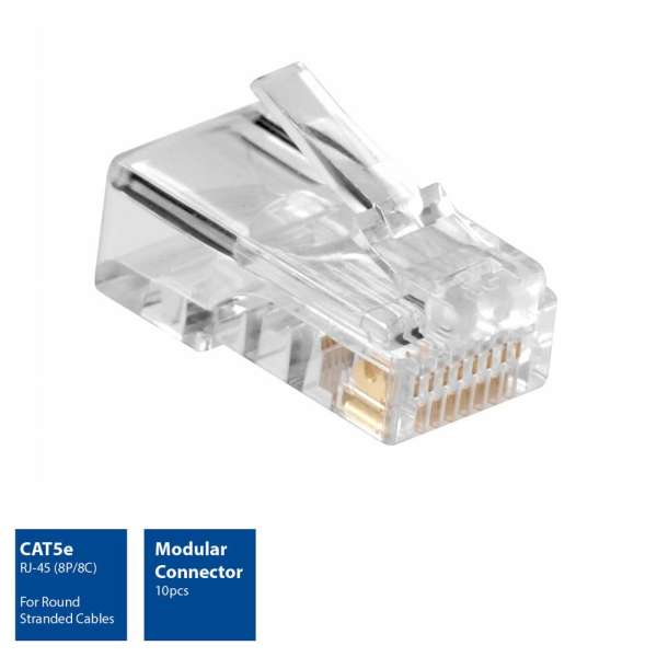ACT AC4110 vezeték csatlakozó CAT5e RJ-45 Transparent