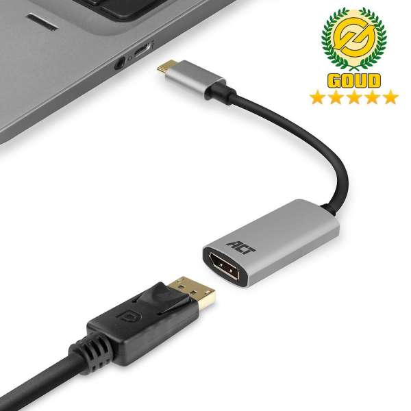 ACT AC7030 USB-C to DisplayPort 4K Silver