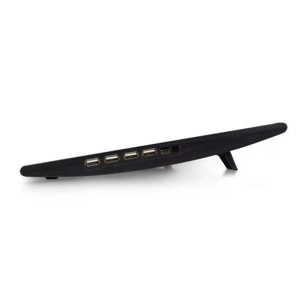 ACT AC8105 Laptop hűtőállvány 17"-ig állítható magasság (2 pozícióban) 4 portos hub