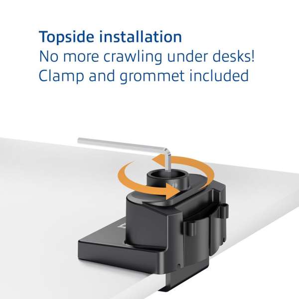 ACT AC8328 Dual monitor arm office solid pro, with mechanical spring