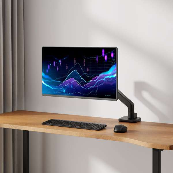 ACT AC8340 Single Monitor Arm Office Premium with Gas Spring