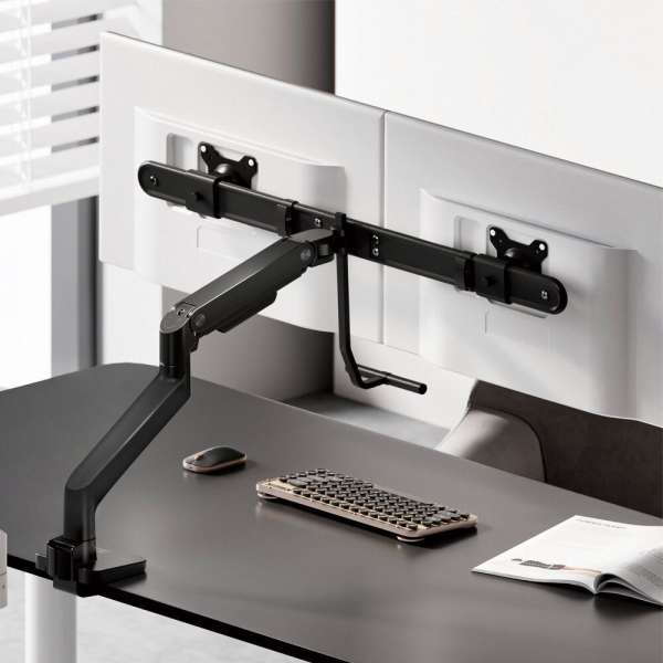 ACT AC8344 Dual Monitor Arm Office Premium with Gas Spring Crossbar