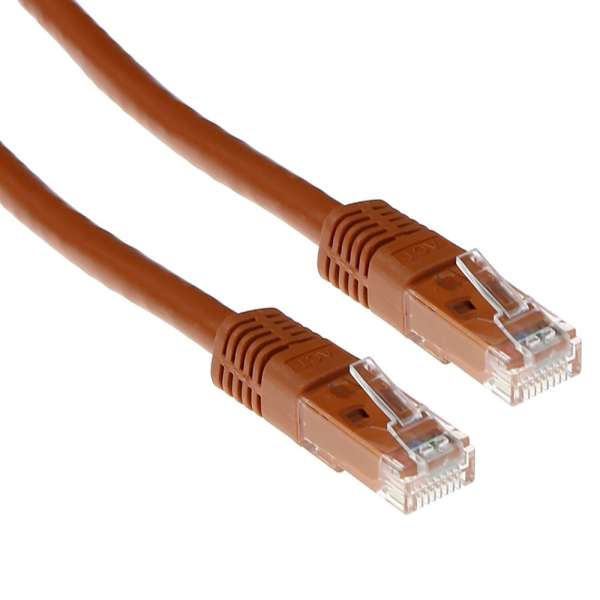 ACT CAT5e U-UTP Patch Cable 7m Brown