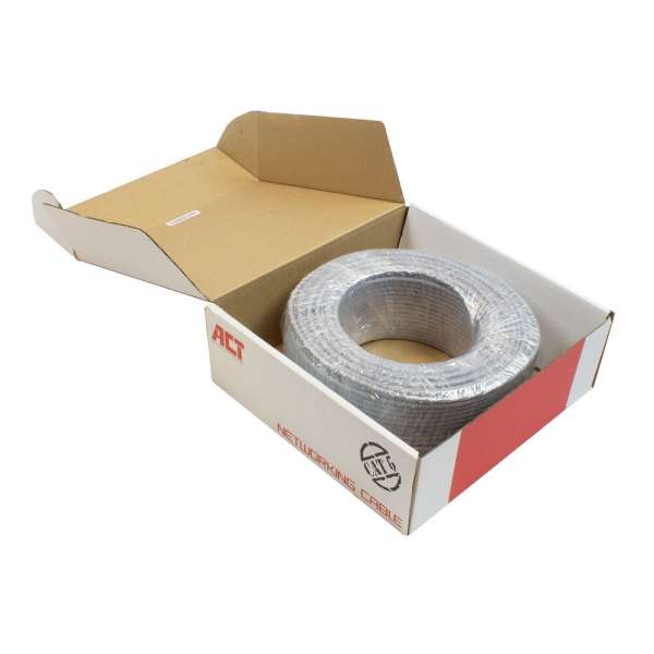 ACT CAT6 U-UTP Installation cable 100m Grey