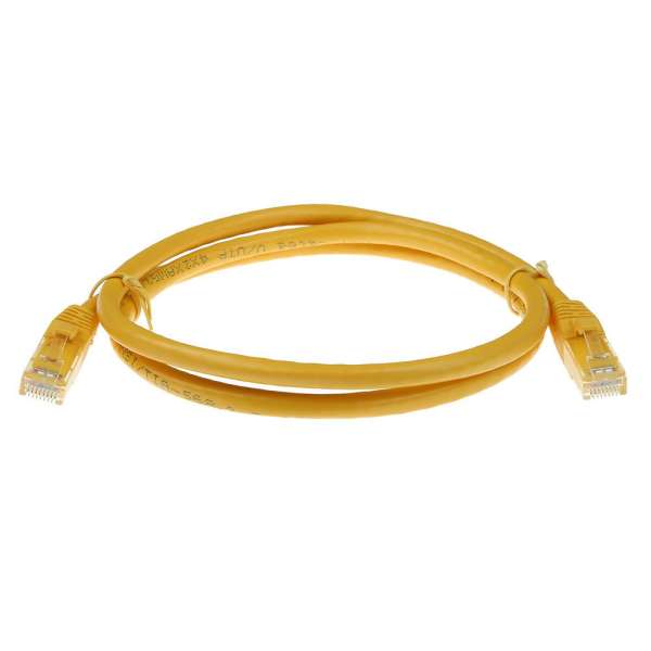 ACT CAT6 U-UTP Patch Cable 2m Yellow