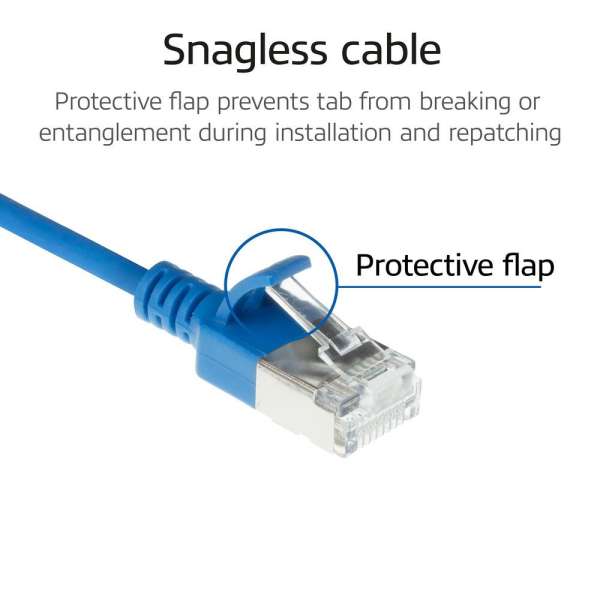 ACT CAT6A S-FTP Patch Cable 1m Blue