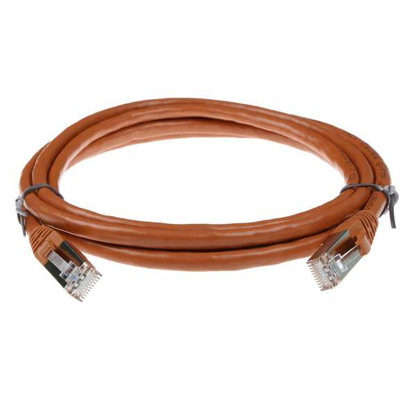 ACT CAT6A S-FTP Patch Cable 1m Brown