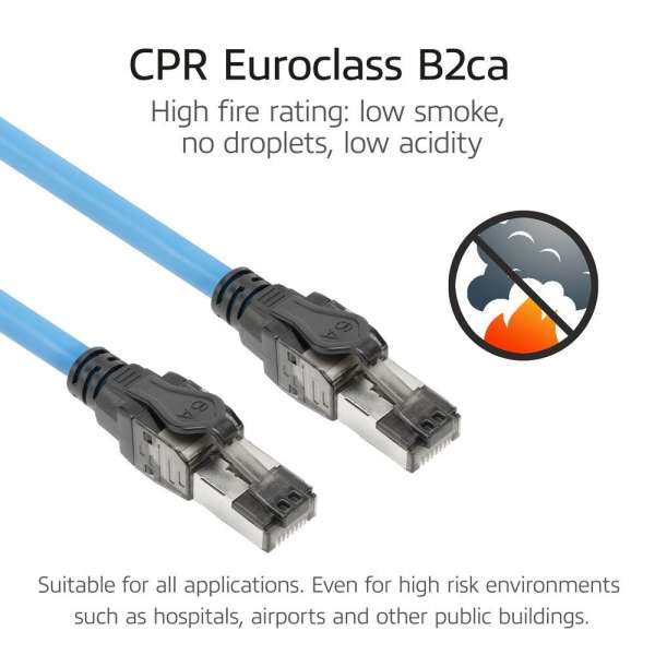 ACT CAT6A S-FTP Patch Cable 40m Blue