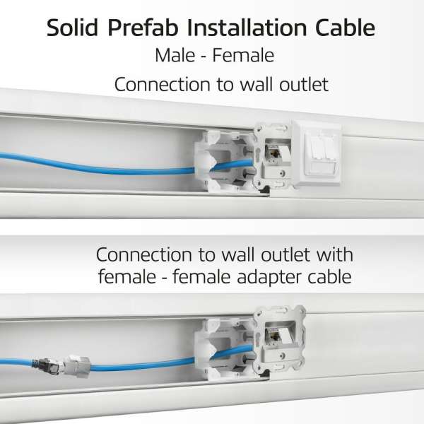 ACT CAT6A S-FTP Patch Cable 45m Blue