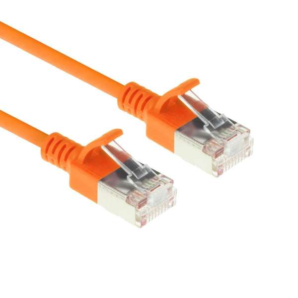 ACT CAT6A U-FTP Patch Cable 0,15m Orange