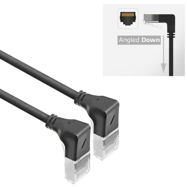 ACT CAT6A U-FTP Patch Cable 0,5m Black