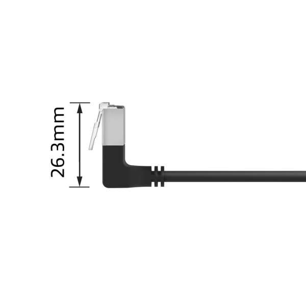ACT CAT6A U-FTP Patch Cable 1m Black