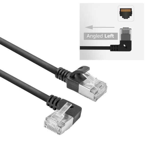 ACT CAT6A U-FTP Patch Cable 2m Black