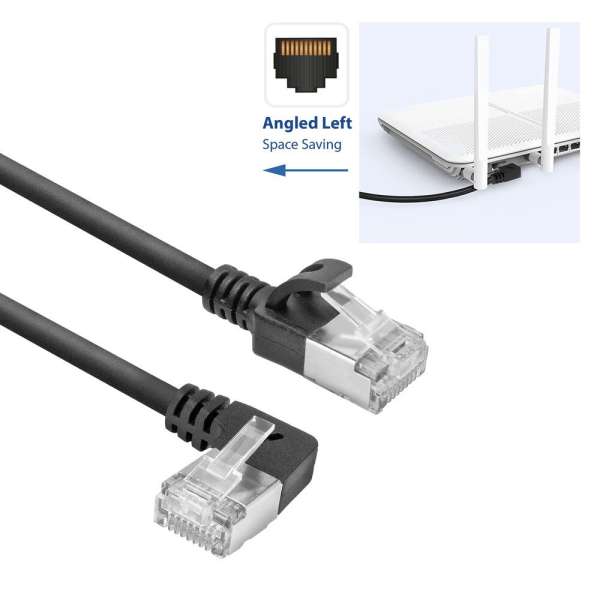 ACT CAT6A U-FTP Patch Cable 2m Black