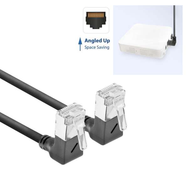 ACT CAT6A U-FTP Patch Cable 2m Black