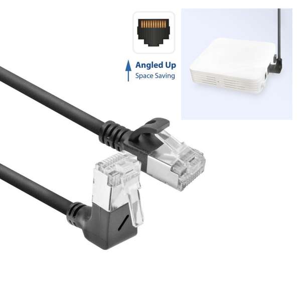 ACT CAT6A U-FTP Patch Cable 2m Black