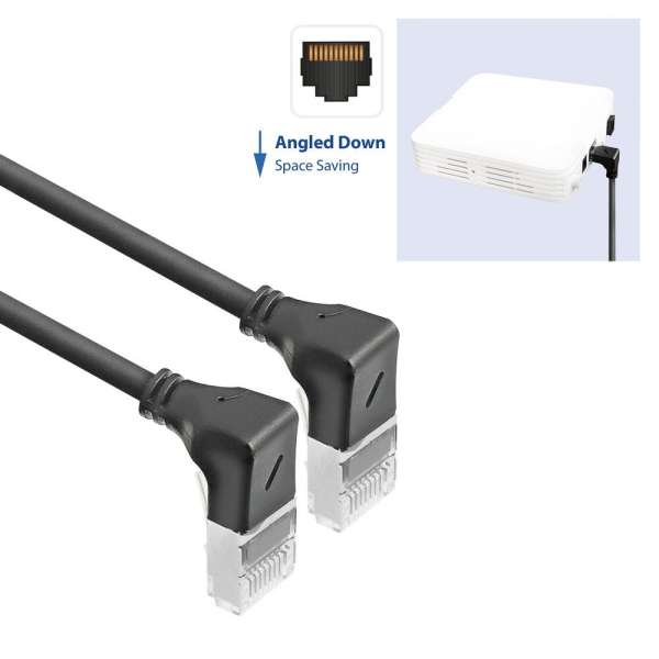 ACT CAT6A U-FTP Patch Cable 2m Black
