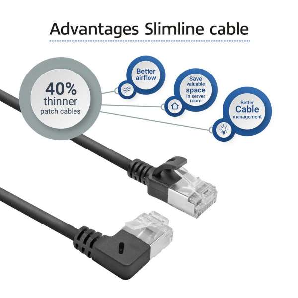 ACT CAT6A U-FTP Patch Cable 3m Black