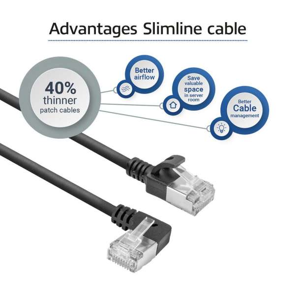 ACT CAT6A U-FTP Patch Cable 5m Black