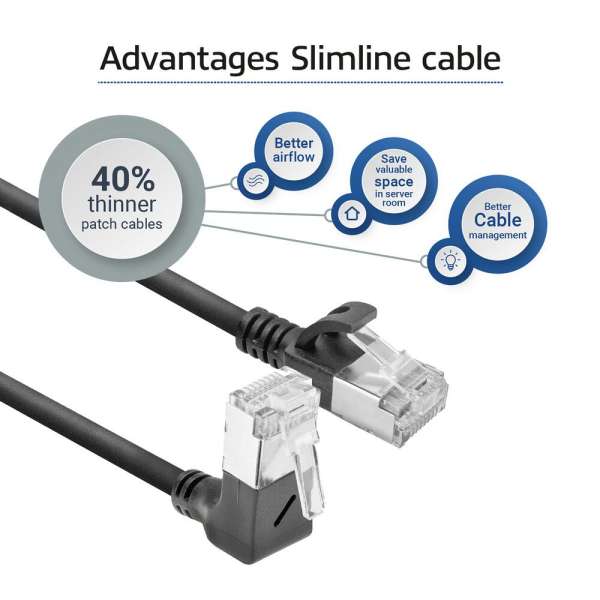 ACT CAT6A U-FTP Patch Cable 5m Black