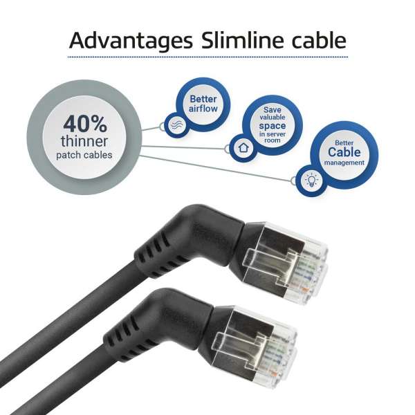 ACT CAT6A U-FTP Patch Cable 7m Black
