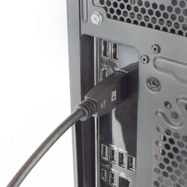 ACT DisplayPort 2.1 cable 8K male to male 3m Black