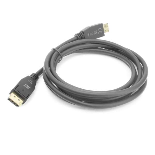 ACT DisplayPort 2.1 cable 8K male to male 1m Black