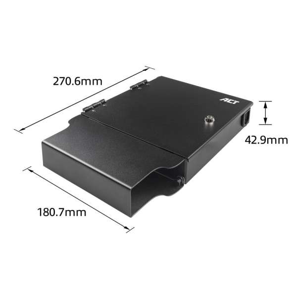 ACT Fiber patch box for Pre-terminated and MTP/MPO adapters 1 slot