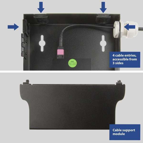 ACT Fiber patch box for Pre-terminated and MTP/MPO adapters 1 slot