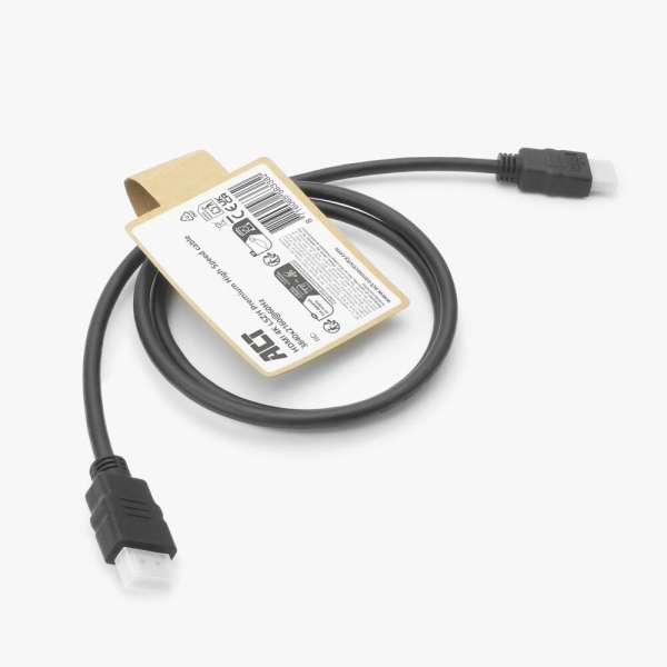 ACT HDMI 4K LSZH Premium High Speed cable v2.0 HDMI-A male to HDMI-A male 1,5m Black