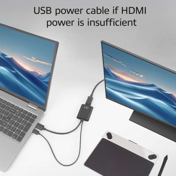 ACT HDMI to DisplayPort adapter 4K@60Hz Black