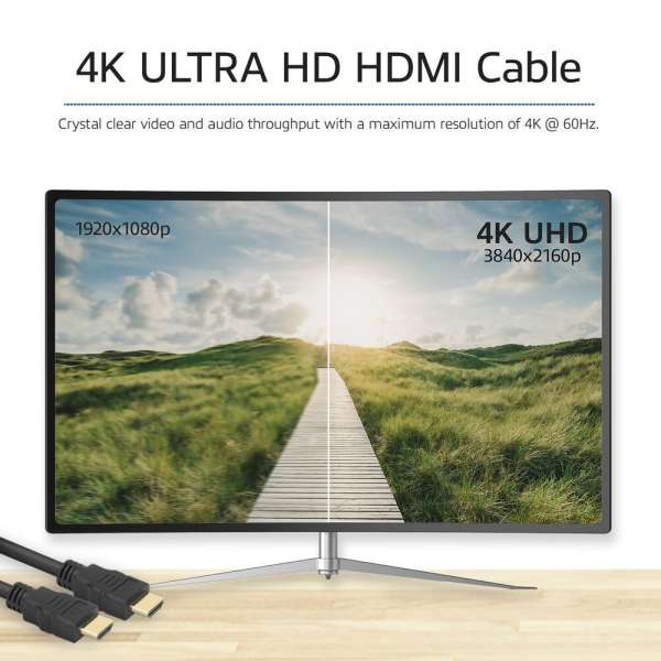 ACT High Speed cable HDMI A male to HDMI A male 1,5m Black