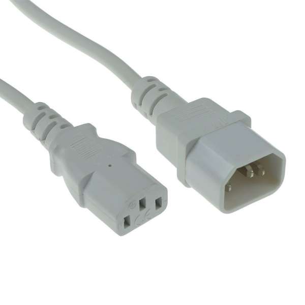 ACT Powercord C13 - C14 0,3m White