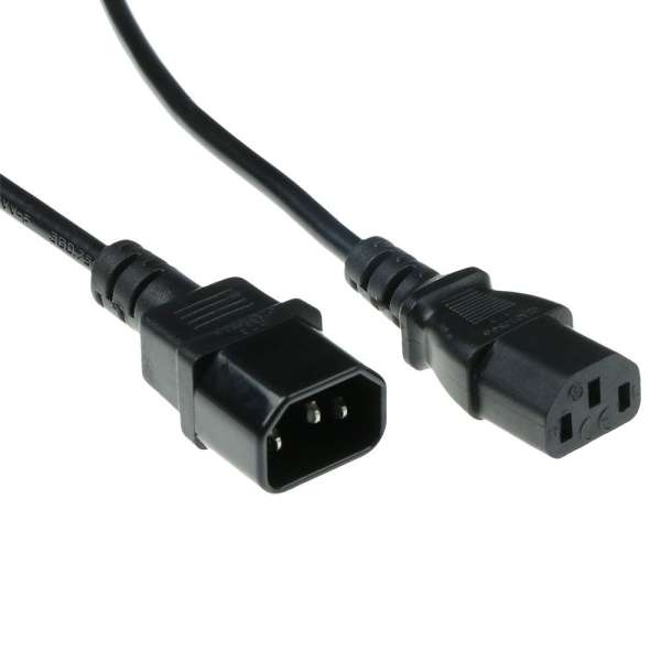 ACT Powercord C13 - C14 5m Black