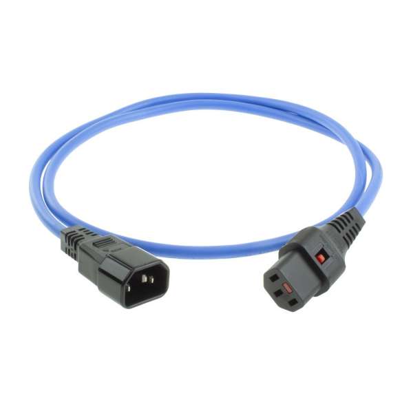 ACT Powercord C13 IEC Lock - C14 2m Blue