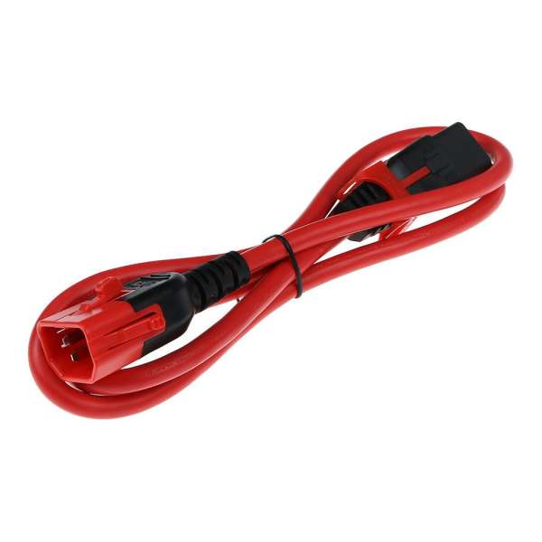 ACT Powercord C13 IEC Lock+ - C14 IEC Lock Dual Locking 1m Red