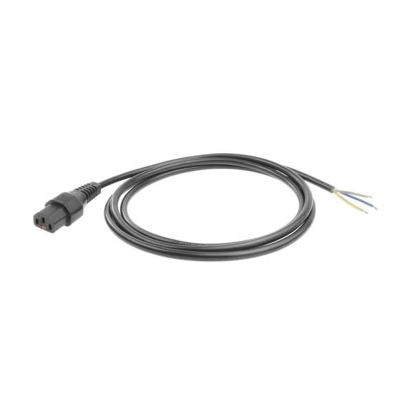 ACT Powercord C13 IEC Lock open end 2m Black 5-Pack